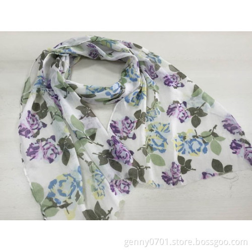 100% polyester printed scarf